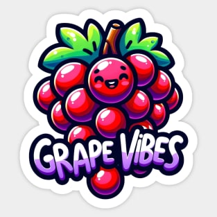 Grape vibes Sticker